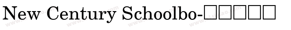 New Century Schoolbo字体转换